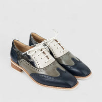 Bulbul Ladies Leather Lace Up Shoe Multi LSF-03