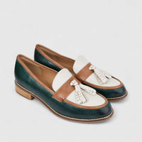 Bulbul Ladies Leather Loafer With Tassel Multi LSF-05
