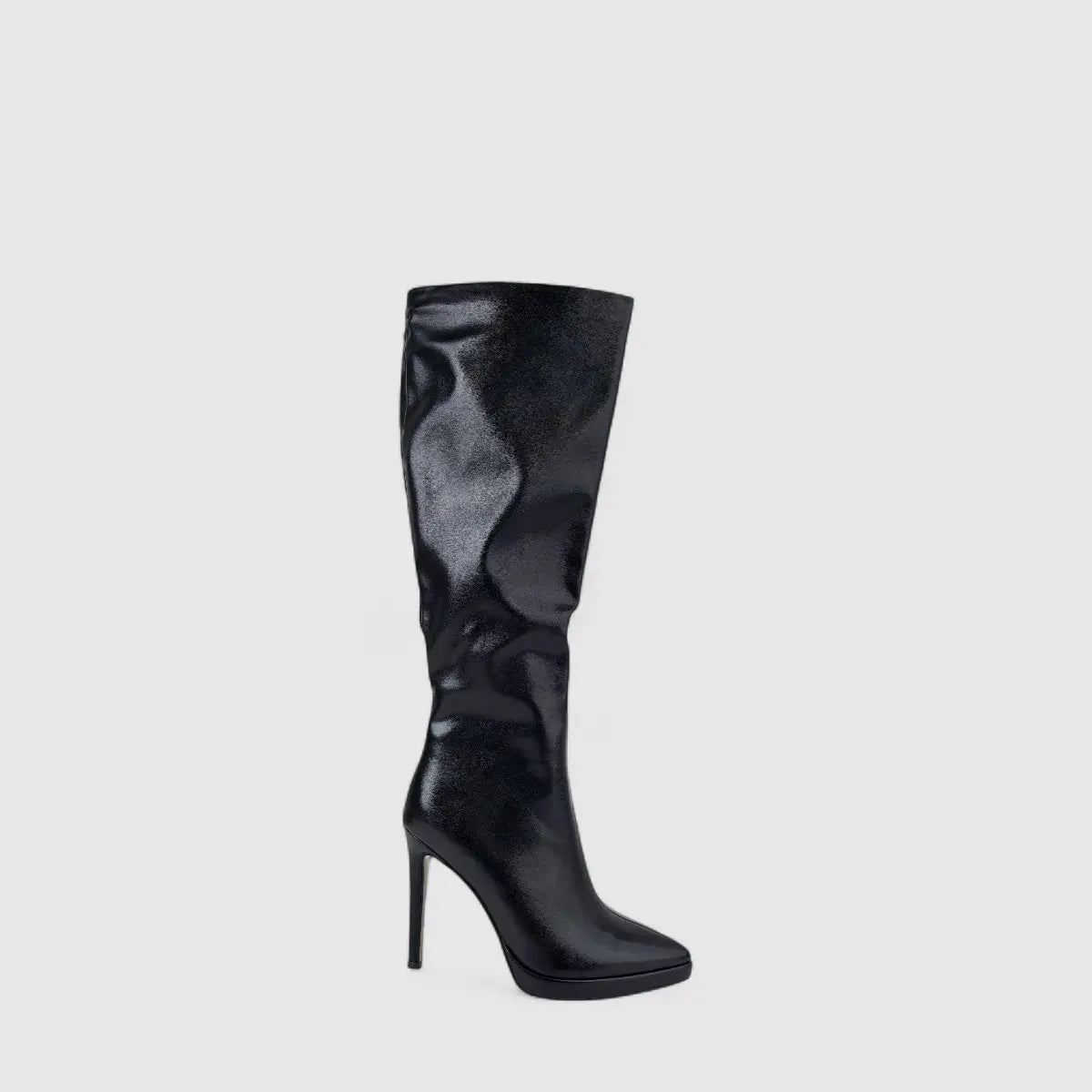 Bulbul Ladies Long Stiletto Heel Boot Black CAR26-14