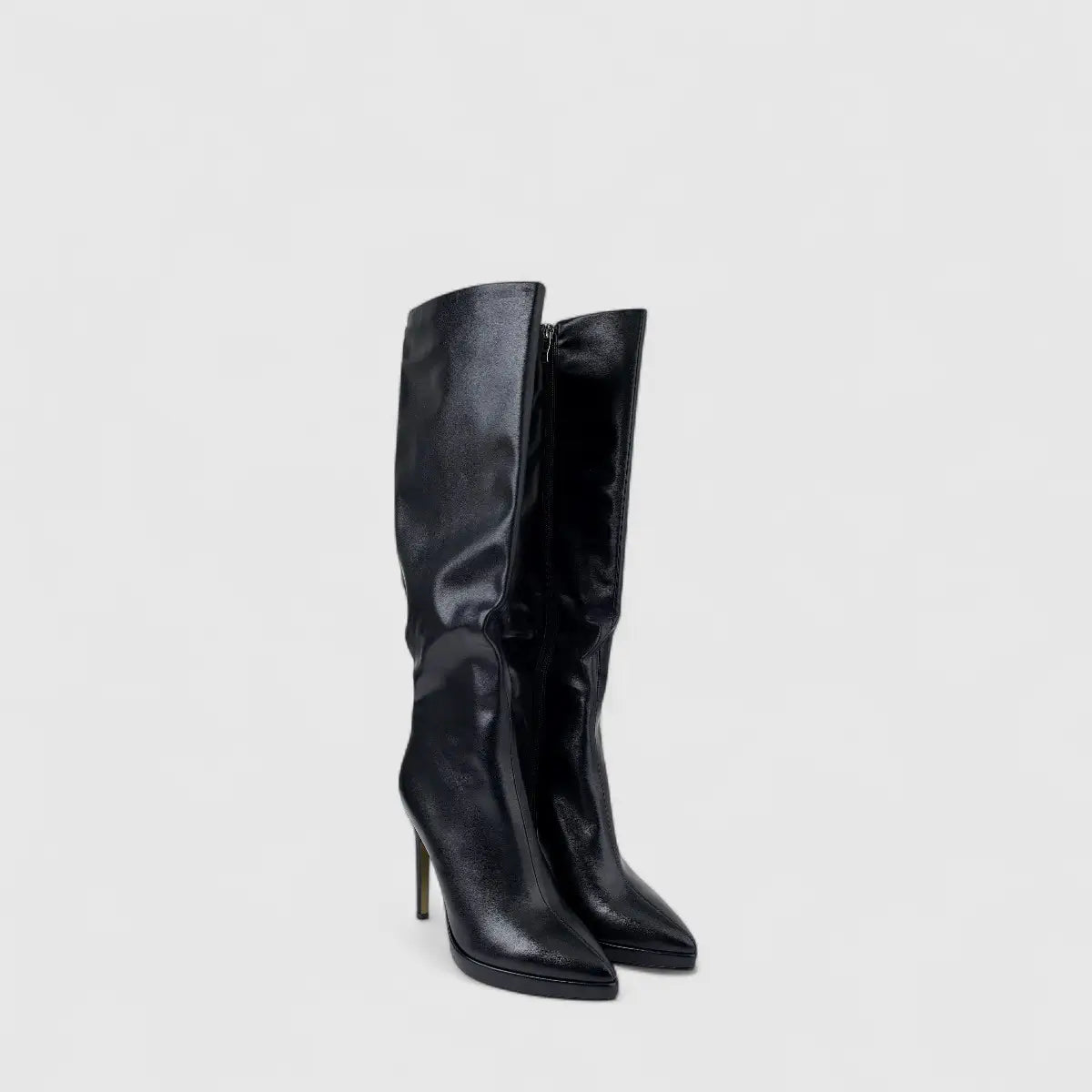 Bulbul Ladies Long Stiletto Heel Boot Black CAR26-14