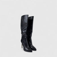 Bulbul Ladies Long Stiletto Heel Boot Black CAR26-14