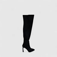 Bulbul Ladies Long Stiletto Heel Boot Black CAR26-17