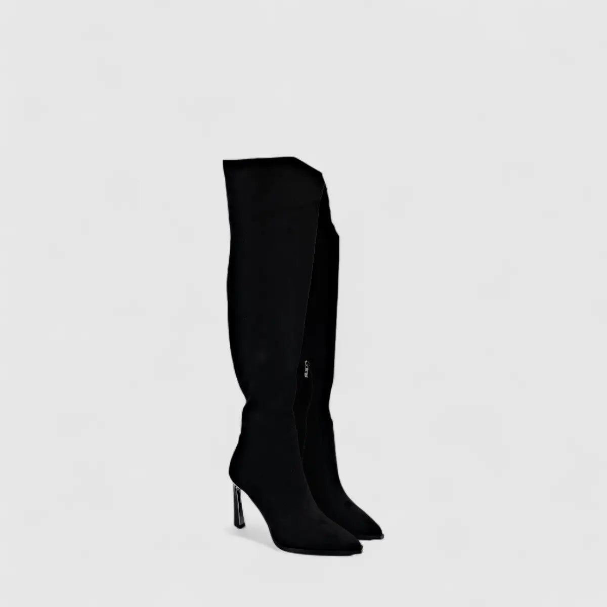 Bulbul Ladies Long Stiletto Heel Boot Black CAR26-17