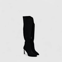Bulbul Ladies Long Stiletto Heel Boot Black CAR26-17