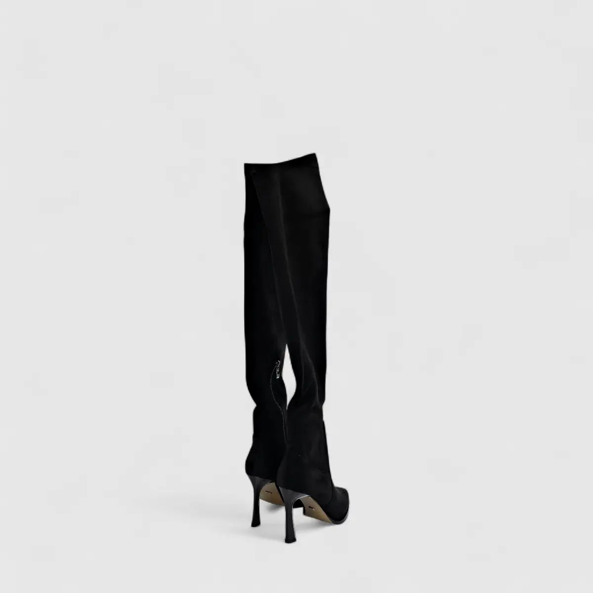 Bulbul Ladies Long Stiletto Heel Boot Black CAR26-17
