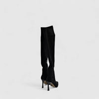 Bulbul Ladies Long Stiletto Heel Boot Black CAR26-17