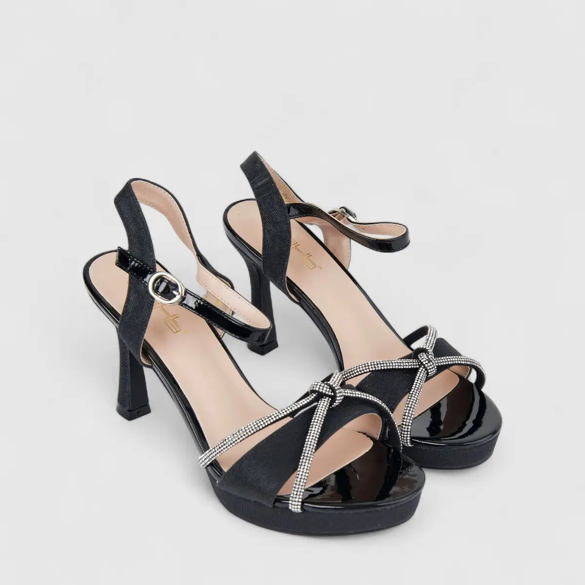 Bulbul Ladies Slingback Evening Sandal Black HAR094