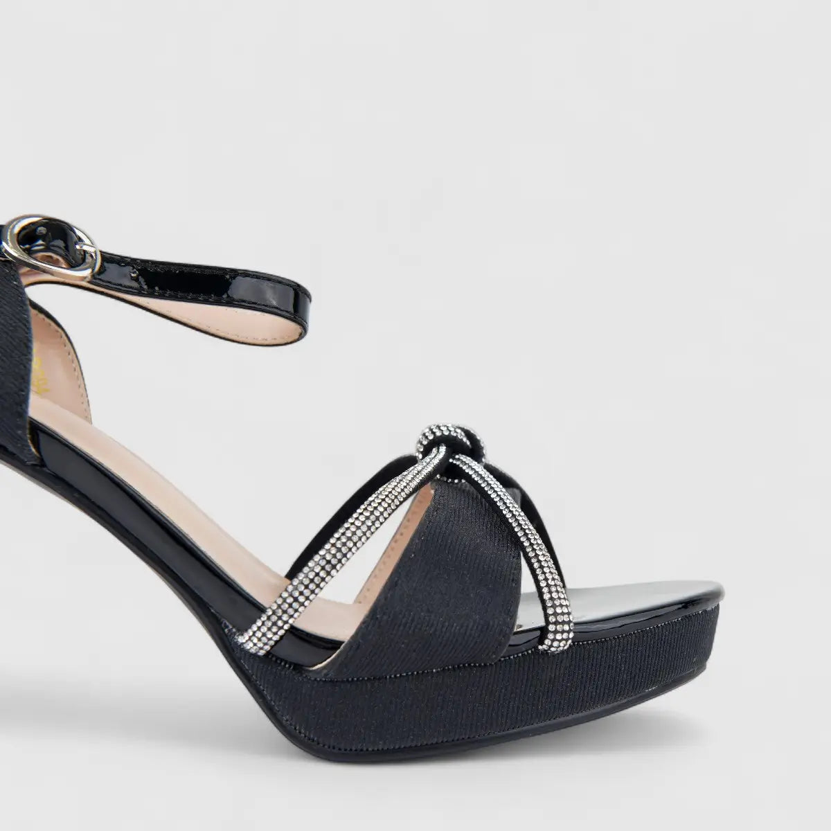 Bulbul Ladies Slingback Evening Sandal Black HAR094