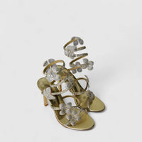 Bulbul Ladies Strappy Evening Heel Sandal LU022 Gold