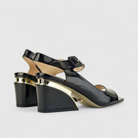 Bulbul Ladies Wedge CAR-016 Black