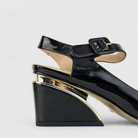 Bulbul Ladies Wedge CAR-016 Black
