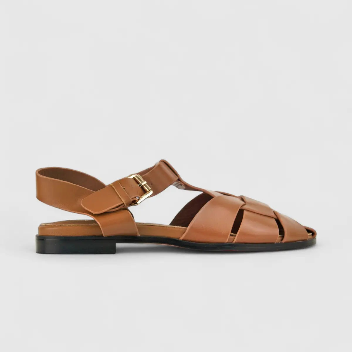 Bulbul Ladies Leather Casual Sandal LAR-03 Camel