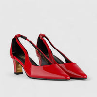 Bulbul Low Heel Court Shoe Black CAR5031 Heels | familyshoecentre