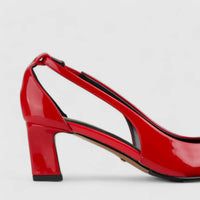 Bulbul Low Heel Court Shoe Black CAR5031 Heels | familyshoecentre