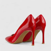 Bulbul Stiletto Court Shoe Red LI007 Heels | familyshoecentre
