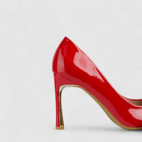Bulbul Stiletto Court Shoe Red LI007 Heels | familyshoecentre