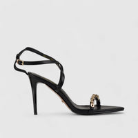 Bulbul Stiletto Heel Sandal Black CAR5019 Heels | familyshoecentre