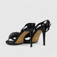 Bulbul Stiletto Heel Sandal Black CAR5030 Heels | familyshoecentre