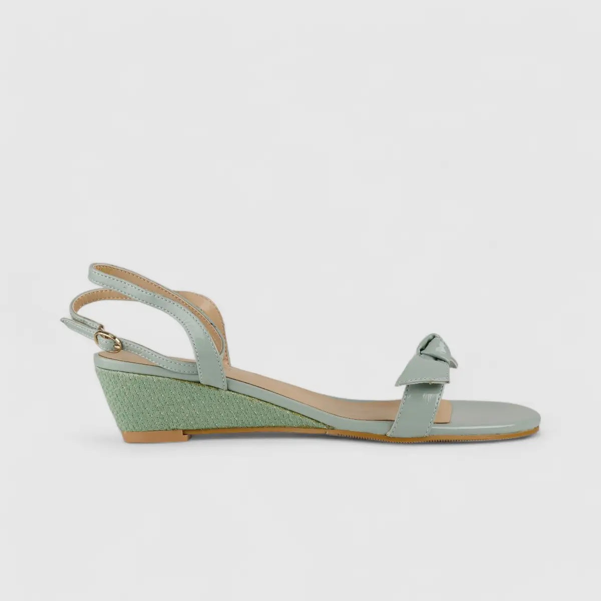 Bulbul Wedge Sandal Green CAR5013 Wedges | familyshoecentre