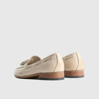Bulletti Casual Slip On Loafers - 002 Beige Loafers | familyshoecentre
