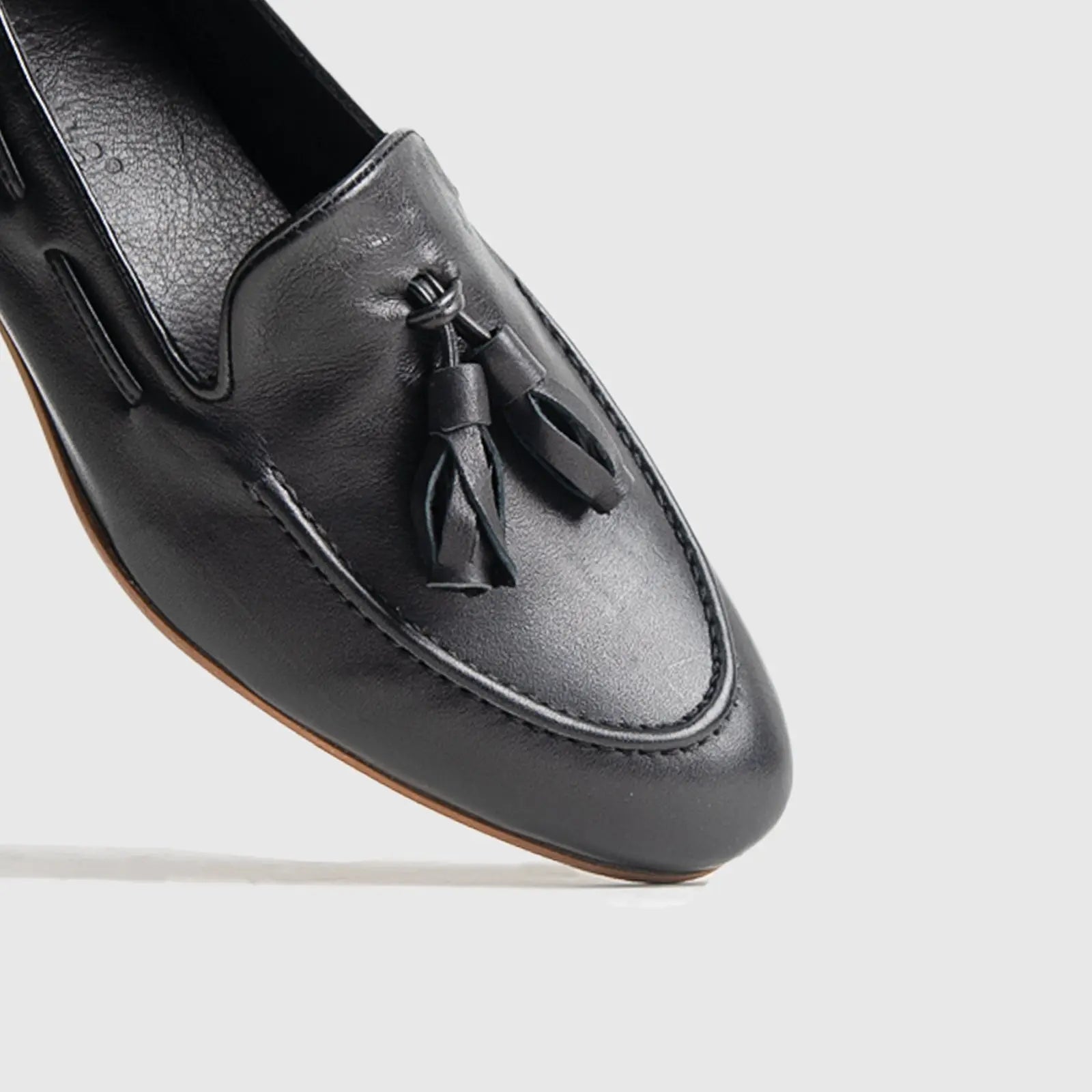 Bulletti Casual Slip On Loafers - 002 Black Loafers | familyshoecentre