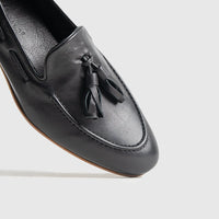 Bulletti Casual Slip On Loafers - 002 Black Loafers | familyshoecentre