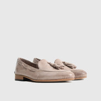 Bulletti Casual Slip On Loafers - 002 Grey Loafers | familyshoecentre