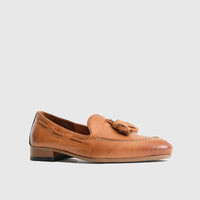 Bulletti Casual Slip On Loafers - 002 Tan Loafers | familyshoecentre