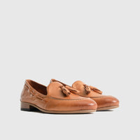 Bulletti Casual Slip On Loafers - 002 Tan Loafers | familyshoecentre
