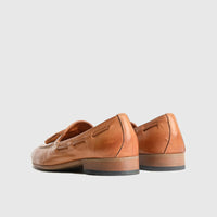 Bulletti Casual Slip On Loafers - 002 Tan Loafers | familyshoecentre