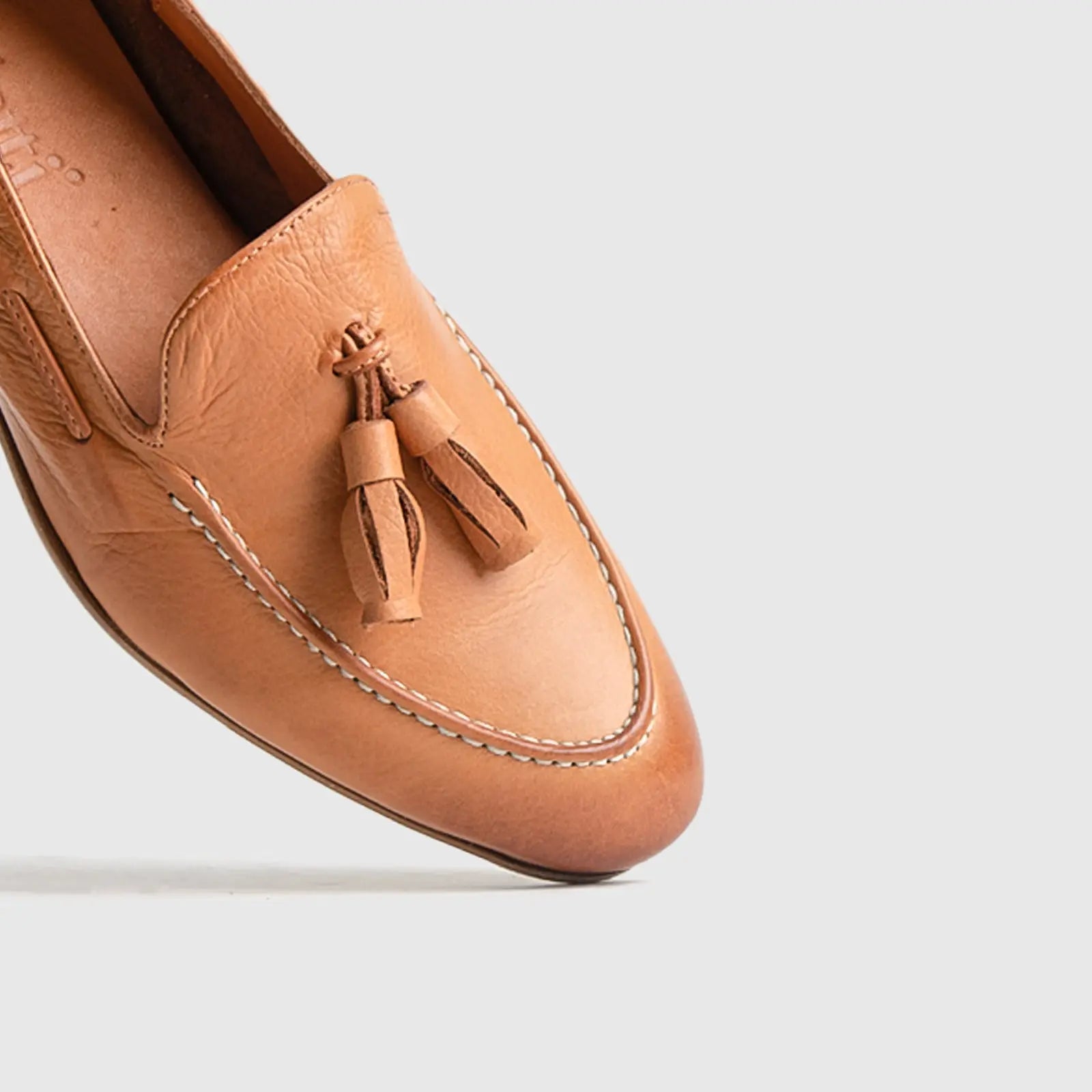 Bulletti Casual Slip On Loafers - 002 Tan Loafers | familyshoecentre