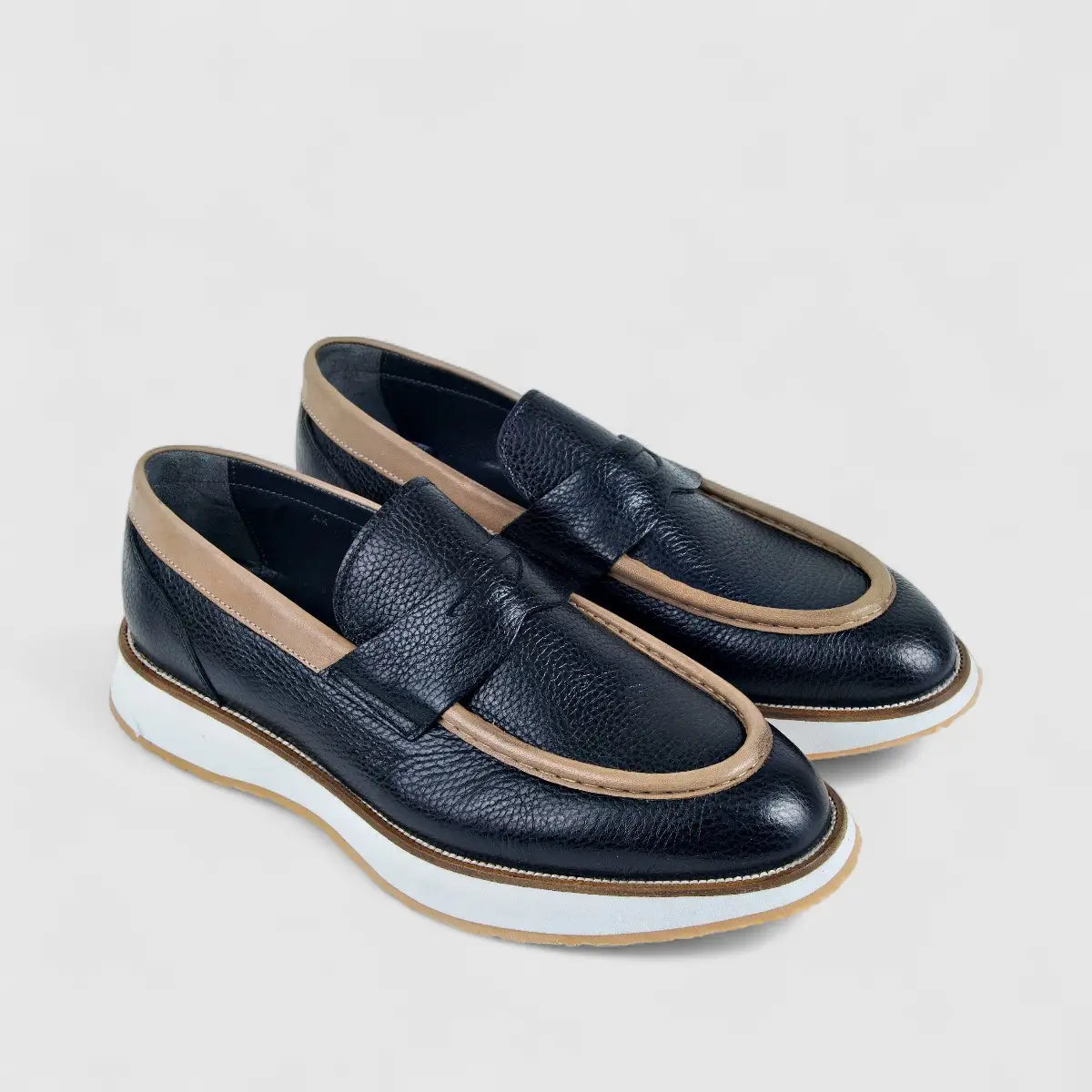 Bulletti Chunky Sole Loafers Black 96-286 BC5 Oxfords | familyshoecentre