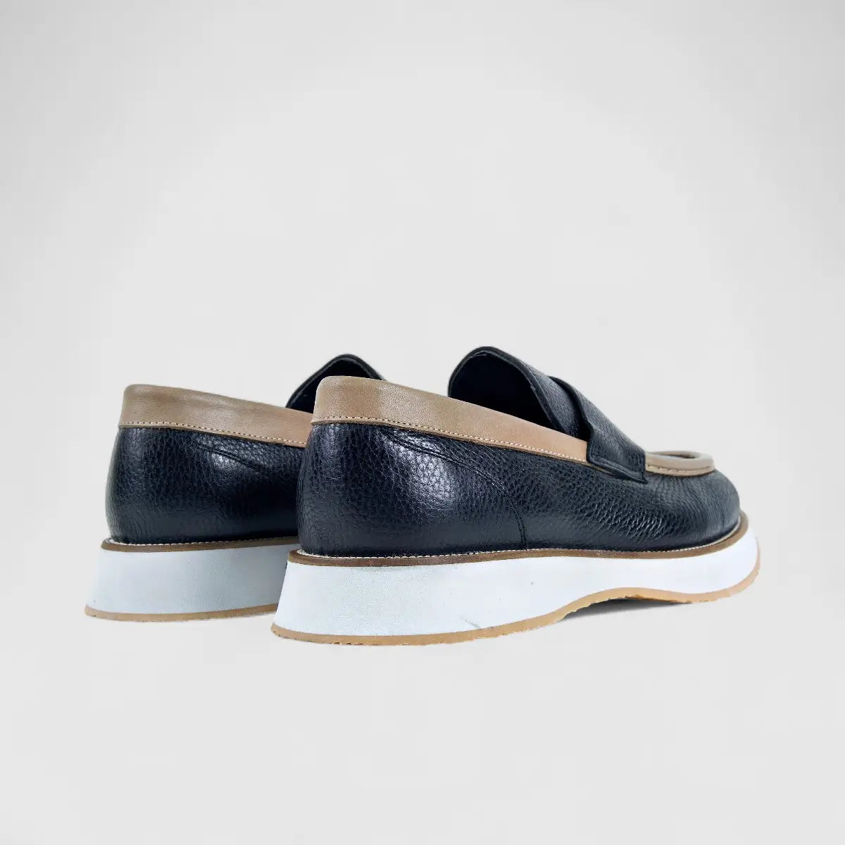 Bulletti Chunky Sole Loafers Black 96-286 BC5 Oxfords | familyshoecentre