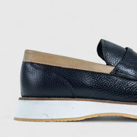 Bulletti Chunky Sole Loafers Black 96-286 BC5 Oxfords | familyshoecentre