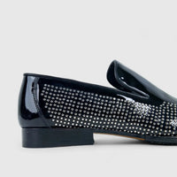 Bulletti Dress Slip On Studs Black 2-276 BC10 Oxfords | familyshoecentre