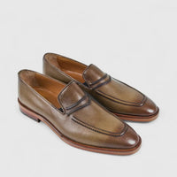 Bulletti Dress Slip Ons Walnut 2-450 BC21 Oxfords | familyshoecentre