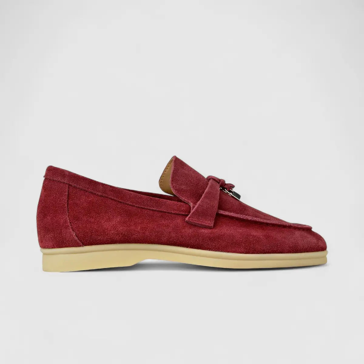 Bulletti Ladies Suede Loafer W2406080 Red BL5 Loafers | familyshoecentre