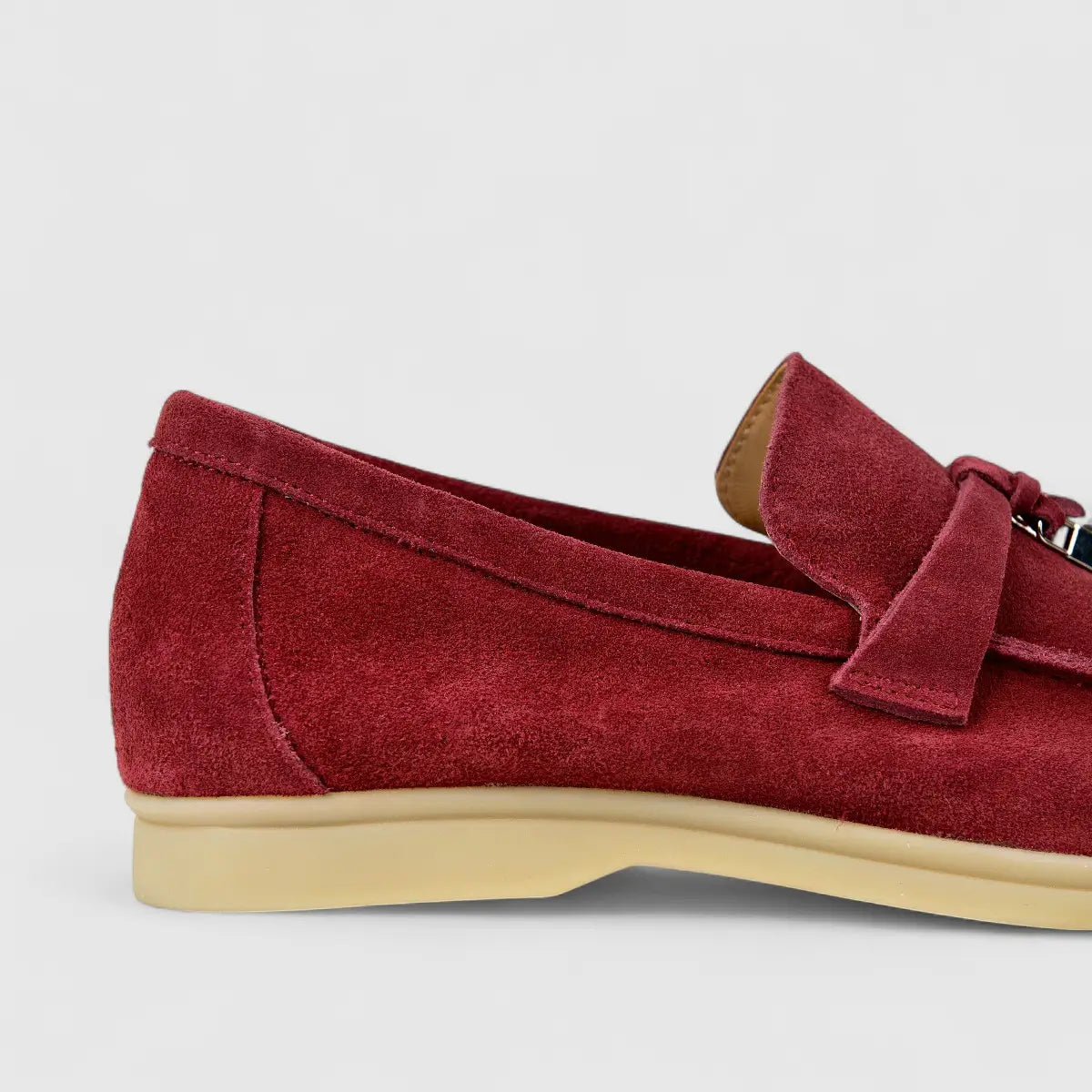 Bulletti Ladies Suede Loafer W2406080 Red BL5 Loafers | familyshoecentre