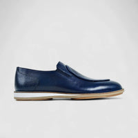 Bulletti Leather Slip On Navy 24-433 BC2 Oxfords | familyshoecentre