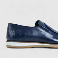 Bulletti Leather Slip On Navy 24-433 BC2 Oxfords | familyshoecentre