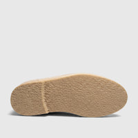 Bulletti Men's Chunky Sole Loafer B7810M in Mariner Orange, showing the textured tan rubber sole with a distinct tread