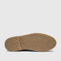 Bottom view of a Bulletti Men's Leather Chunky Sole Loafer B7811M, featuring a beige textured chunky sole.