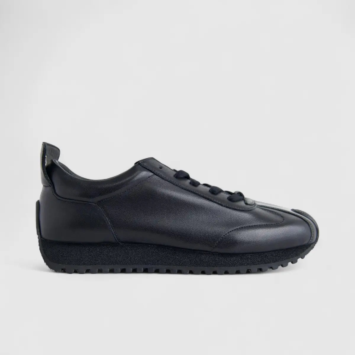 Bulletti Men's Leather Sneaker W2409050 Enzo Black BK18