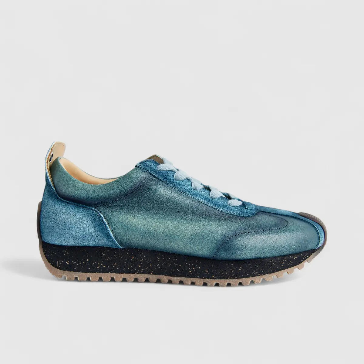 Bulletti Men's Leather Sneaker W2409050  Enzo Blue BK15