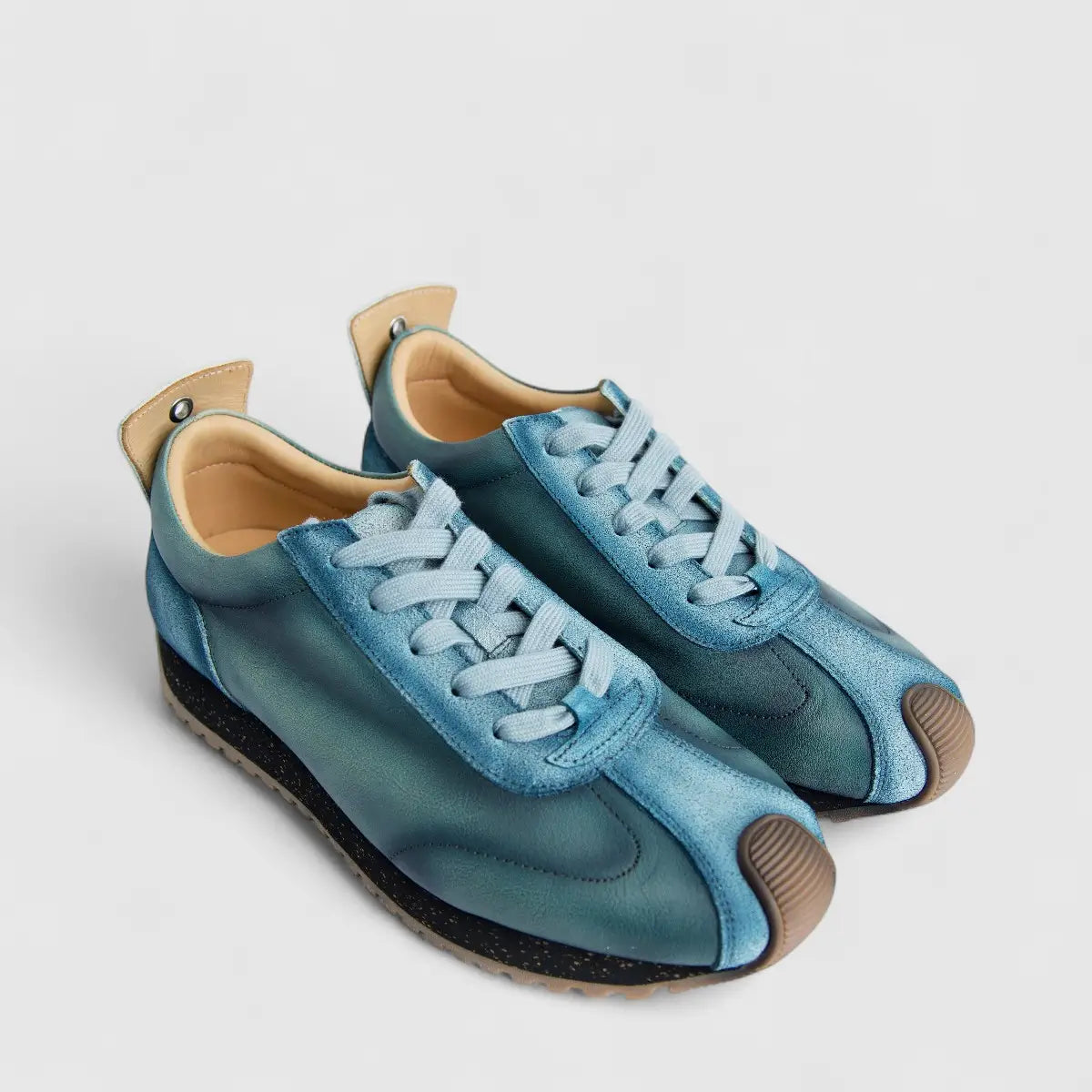 Bulletti Men's Leather Sneaker W2409050  Enzo Blue BK15