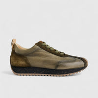 Bulletti Men's Leather Sneaker W2409050  Enzo Olive BK17