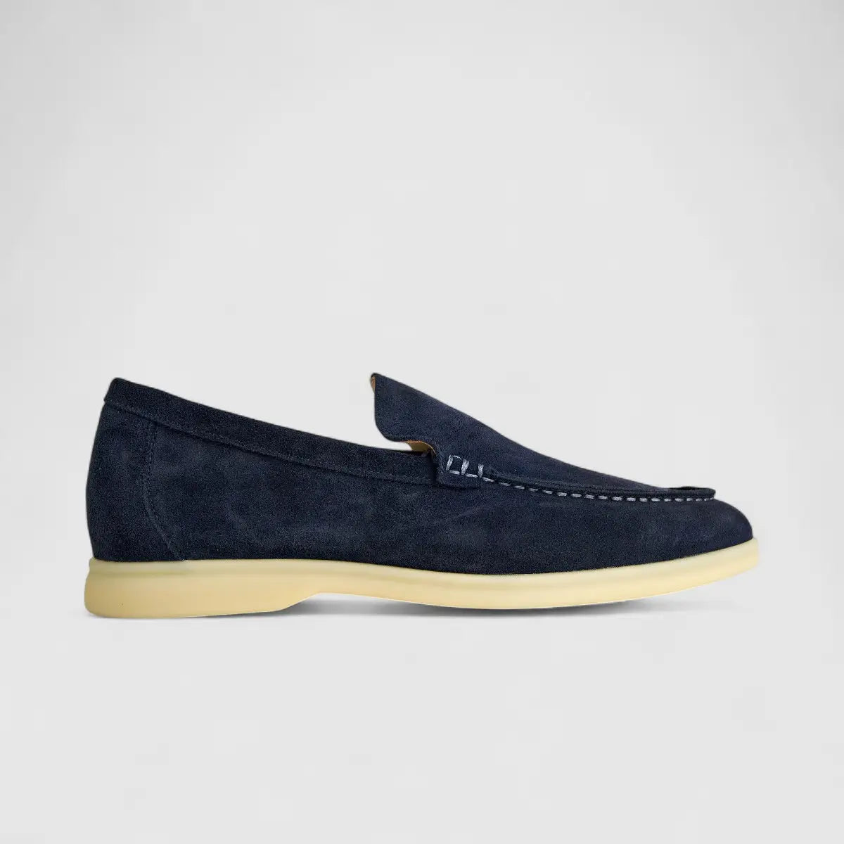 Bulletti Men's Suede Loafer F2406048 Blue BK1 Loafers | familyshoecentre