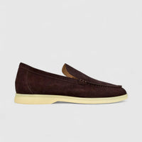 Bulletti Men's Suede Loafer F2406048 Coffee BK11 Loafers | familyshoecentre