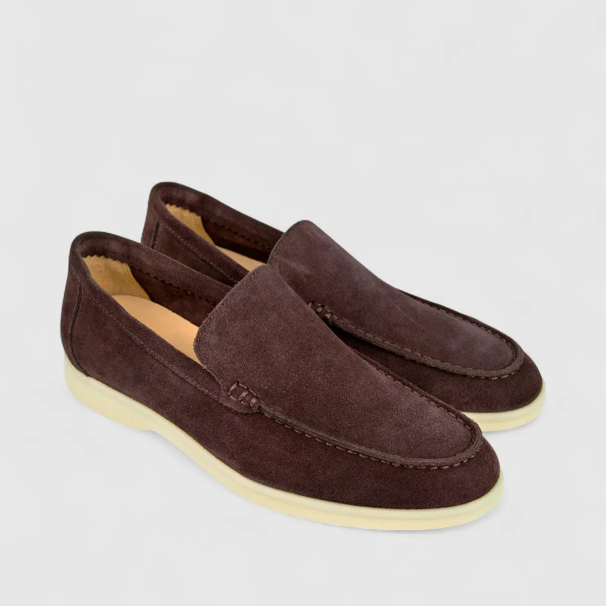 Bulletti Men's Suede Loafer F2406048 Coffee BK11 Loafers | familyshoecentre
