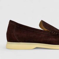 Bulletti Men's Suede Loafer F2406048 Coffee BK11 Loafers | familyshoecentre